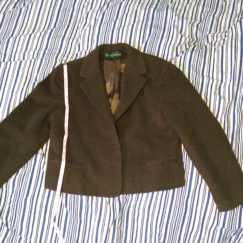 Green Cropped Blazer